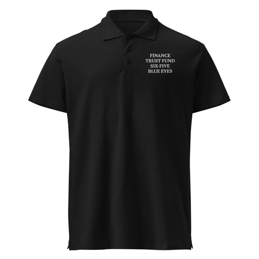 FINANCE TRUST FUND SIX-FIVE BLUE EYES Poloshirt - financeshirts.de