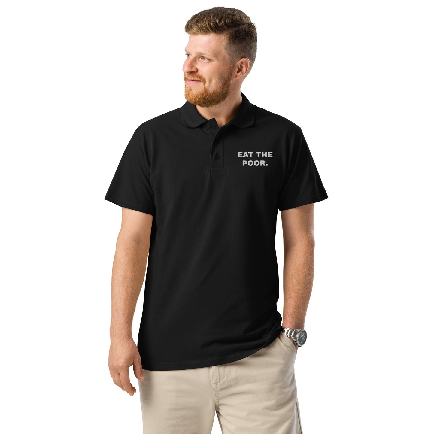 EAT THE POOR. Poloshirt - financeshirts.de