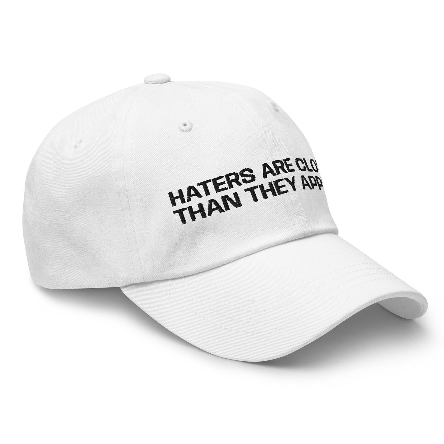 HATERS ARE CLOSER THAN THEY APPEAR Cap - financeshirts.de