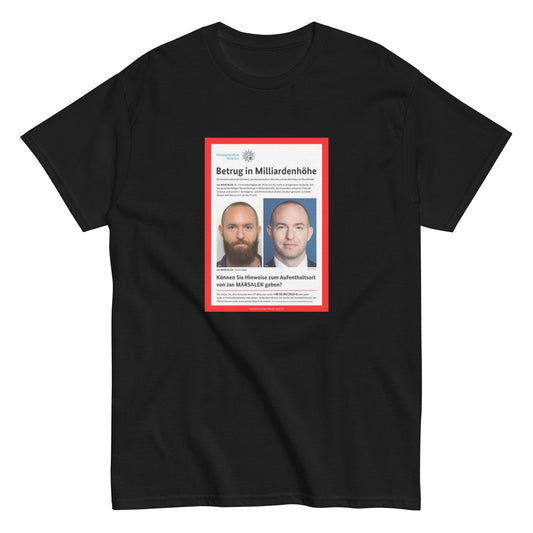 Jan Marsalek - Fahndung T-Shirt - financeshirts.de