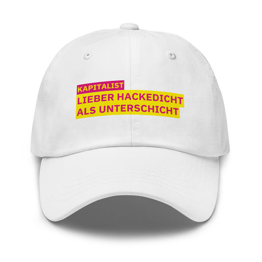 KAPITALIST - LIEBER HACKEDICHT ALS UNTERSCHICHT Cap - financeshirts.de