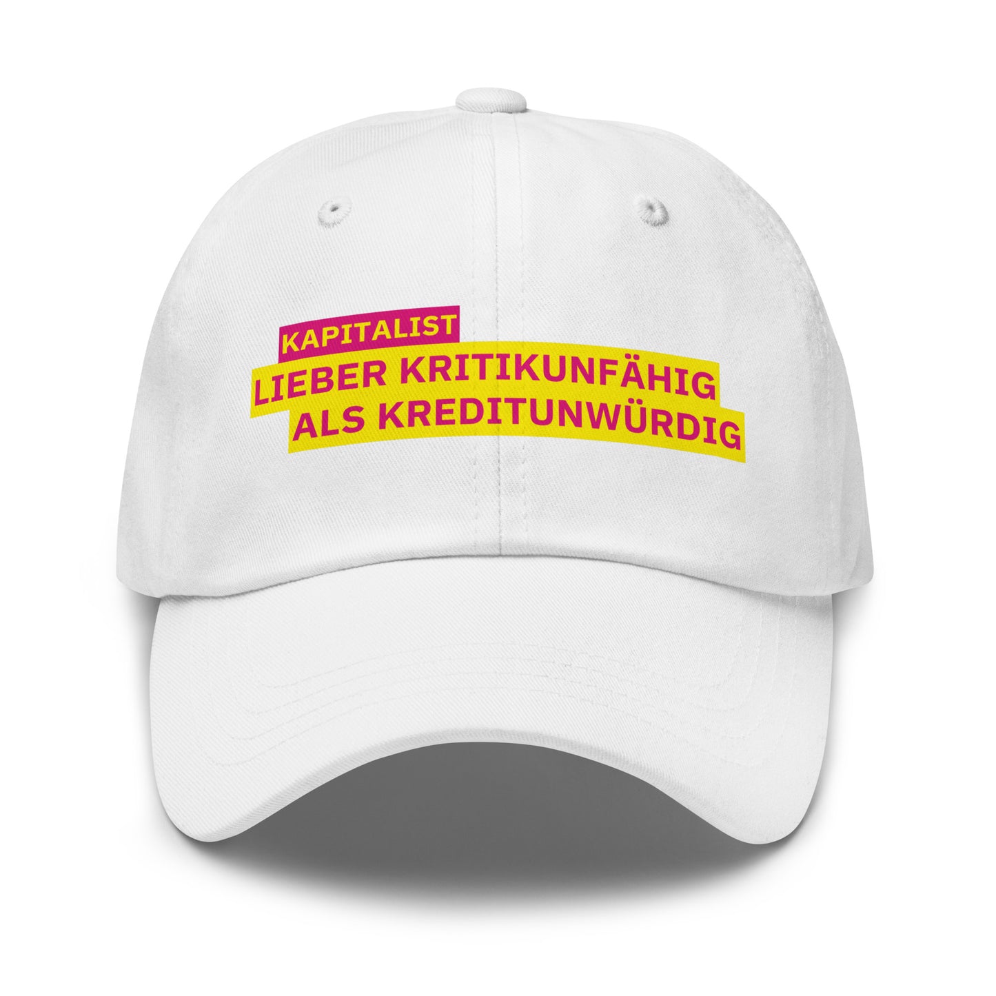KAPITALIST - LIEBER KRITIKUNFÄHIG ALS KREDITUNWÜRDIG Cap - financeshirts.de