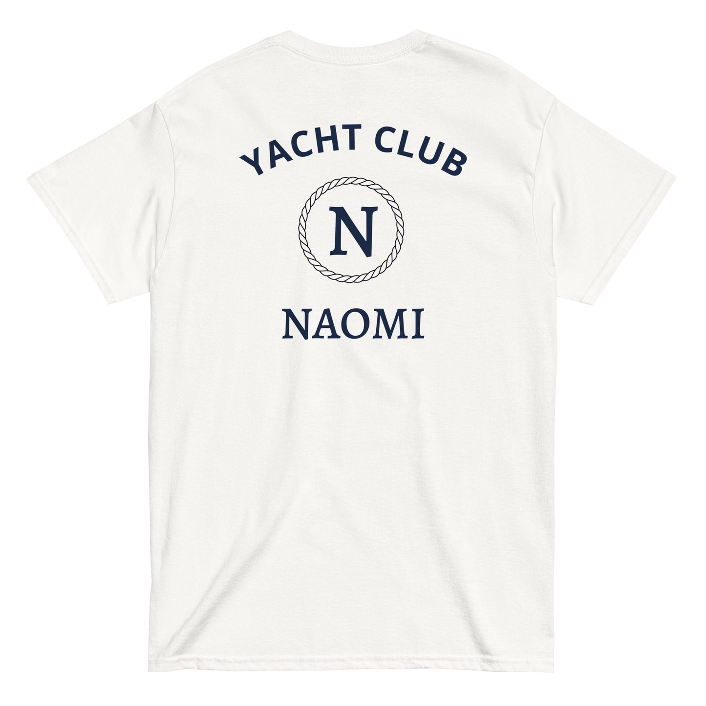 YACHT CLUB NAOMI [BACKPRINT] T-Shirt - financeshirts.de