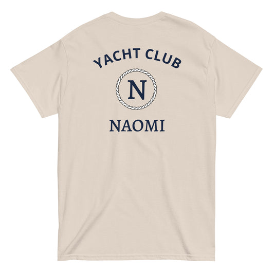 YACHT CLUB NAOMI [BACKPRINT] T-Shirt - financeshirts.de